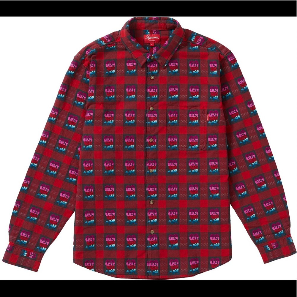 new Supreme Rose Buffalo Plaid shirt Size S
